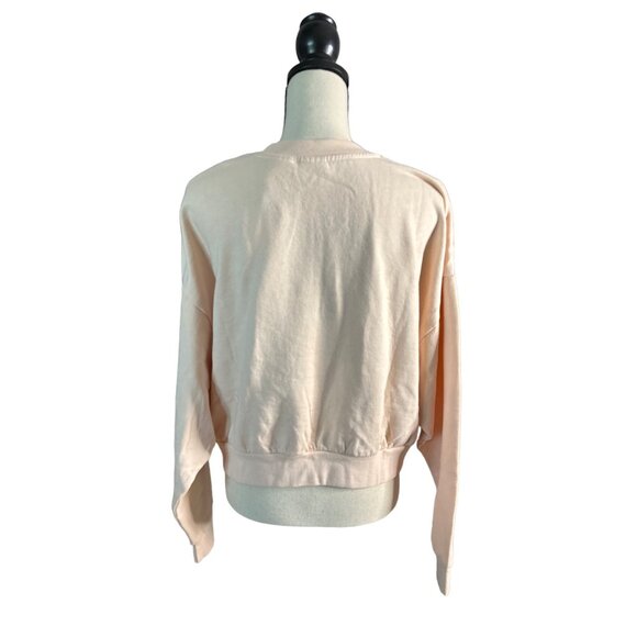 NWT Levi's SWEATSHIRT PEACH Cropped Graphic Logo Cotton Blend Size XL - Picture 4 of 5